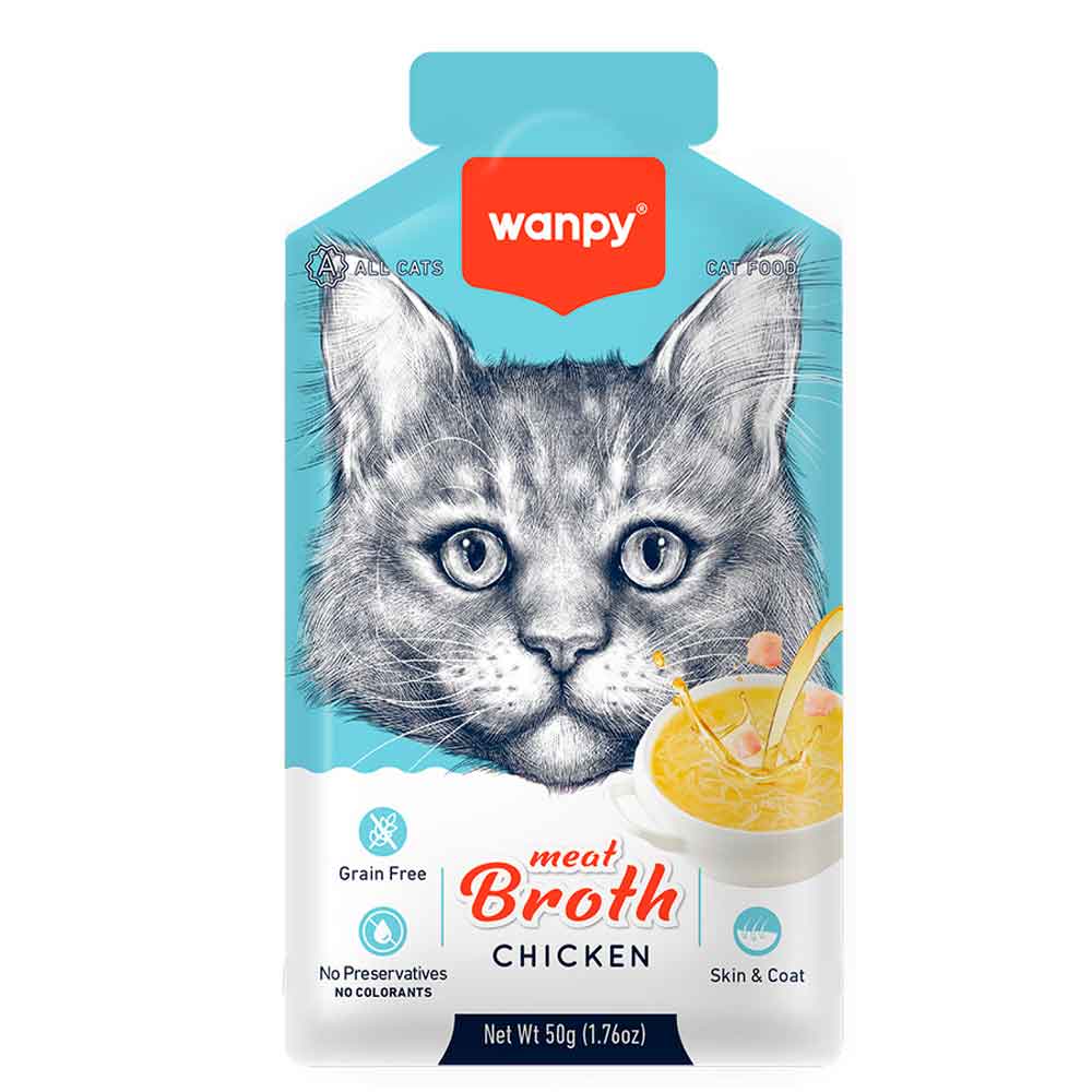 Wanpy Kedi Çorbası Tavuk Etli 50 Gr